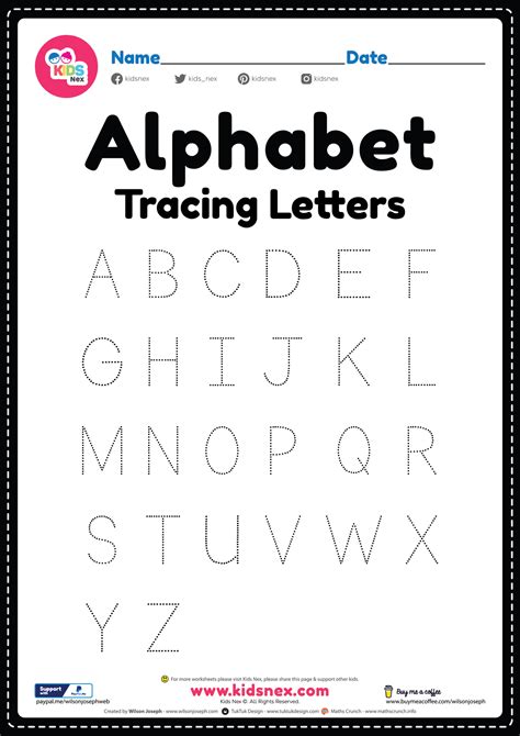 Letters and Alphabet Worksheets .